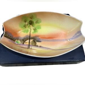 Vintage Meito Hand Painted Made in Japan Decorative Plate